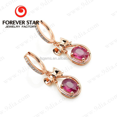 New Model Earrings 14K Rose Gold Earring Wholesale